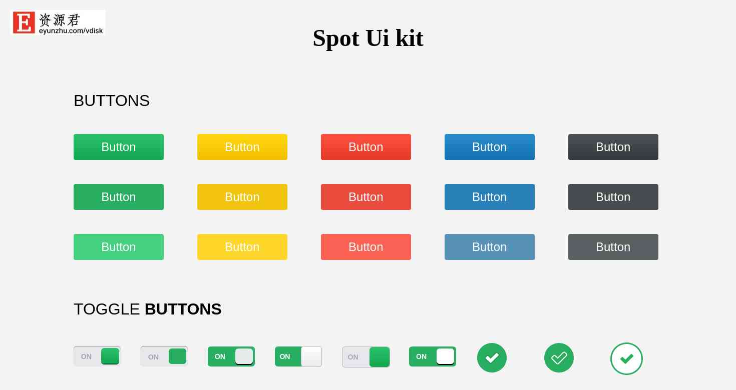 UIKIT组件大集合网页模板 Bootstrap3