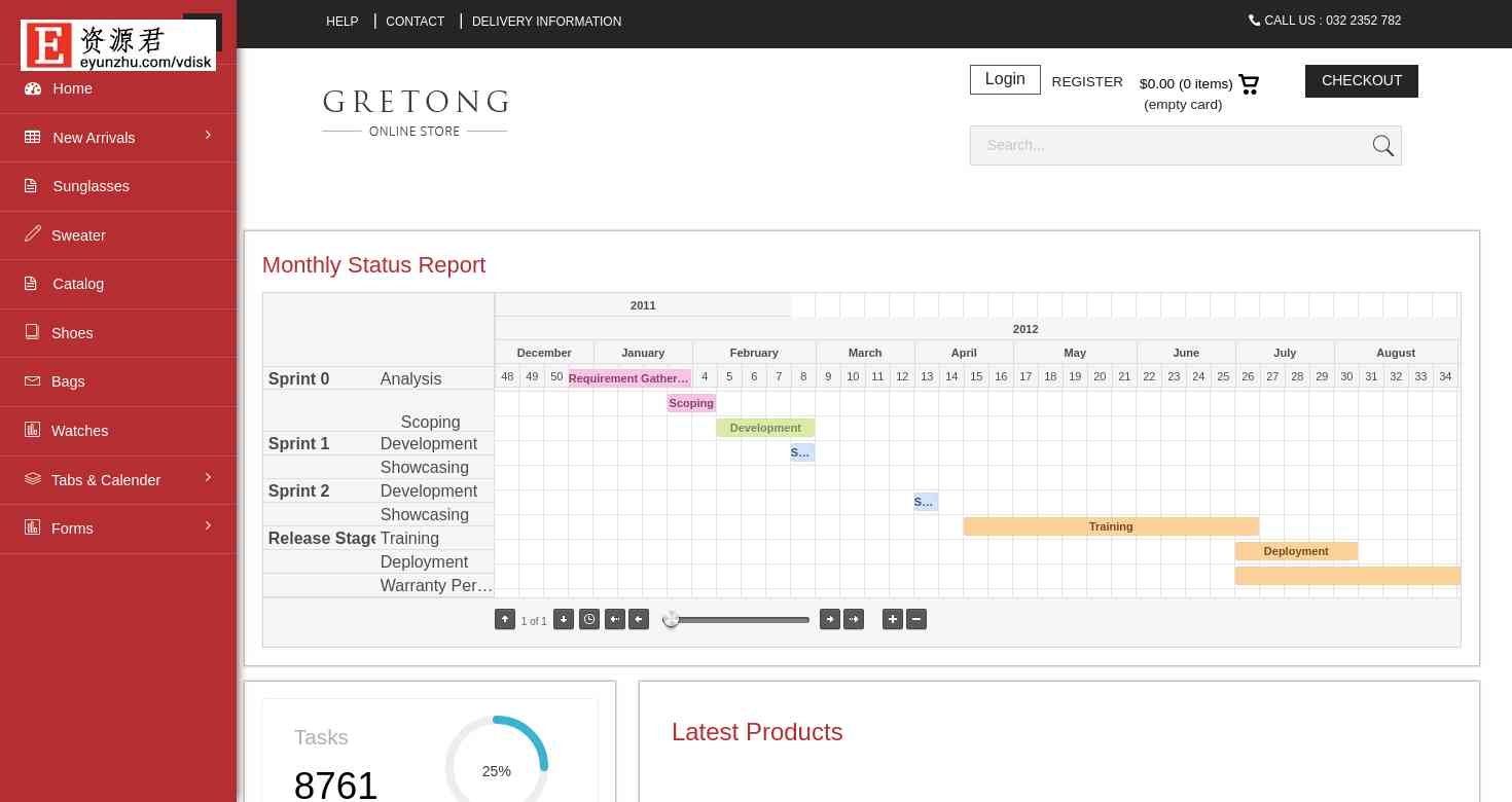 电商数据管理后台响应式网页模板 Bootstrap3