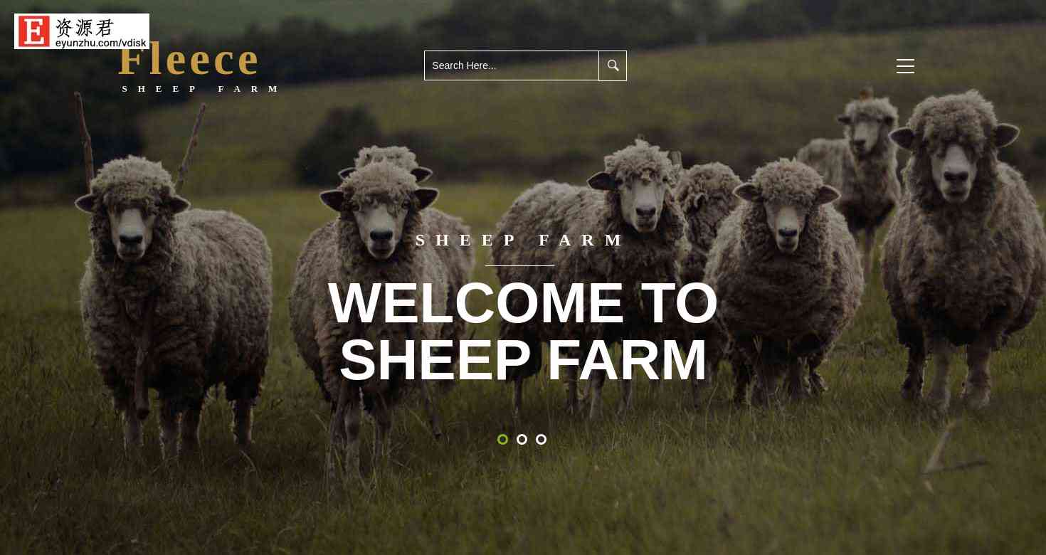 羊毛绵羊牧场响应式网页模板 Bootstrap3
