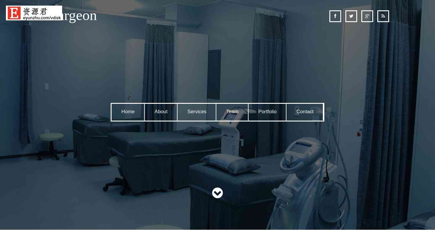 外科医疗团队响应式网站模板 Bootstrap3