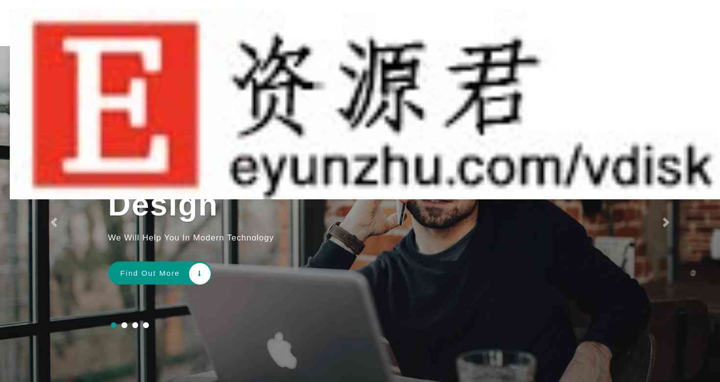 数字科技代理公司响应式网页模板 Bootstrap4